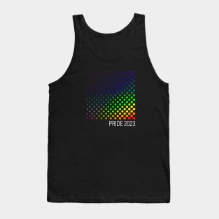 PRIDE 2023 design with rainbow color dots Tank Top